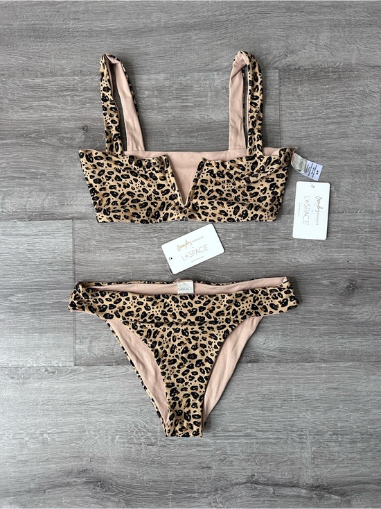 l*space Other - Brand NEW L*Space Leopard Print Tan Bikini Set top size small, bottoms medium
